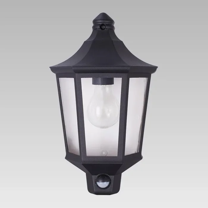Prezent 31601 – Lámpara exterior con sensor TULSA 1xE27/60W/230V IP44