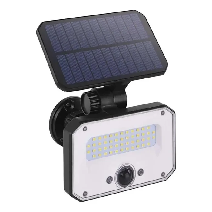 Proyector LED solar con sensor de movimiento SPILO LED/3,7V 3600mAh 3000K IP54 + control remoto