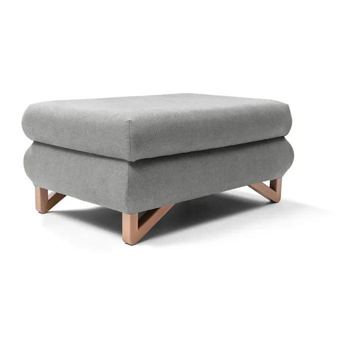 Puf AVESTA 63×95 cm gris
