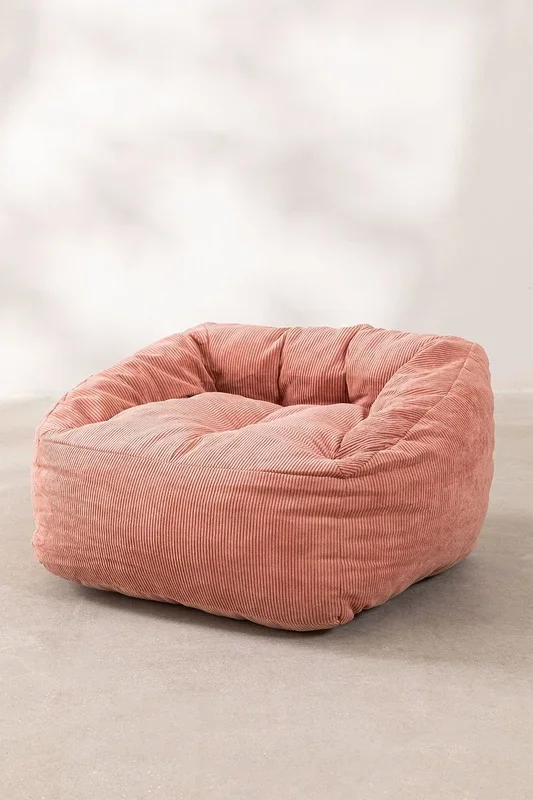 Puff Sillón en Pana Thiago Rosa – SKLUM
