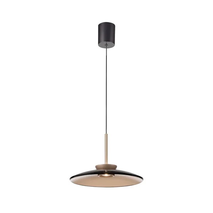 PURE LED lámpara colgante E-Moon bronce vidrio/aluminio Ø 50 cm CCT