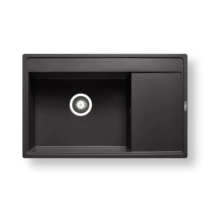 Pyramis 70168401 – Fregadero de cocina CAMEA 79×50 cm granito/negro