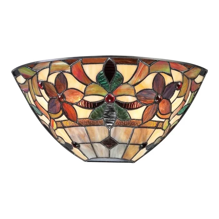 Quoizel – Aplique de pared Tiffany KAMI 2xE14/60W/230V