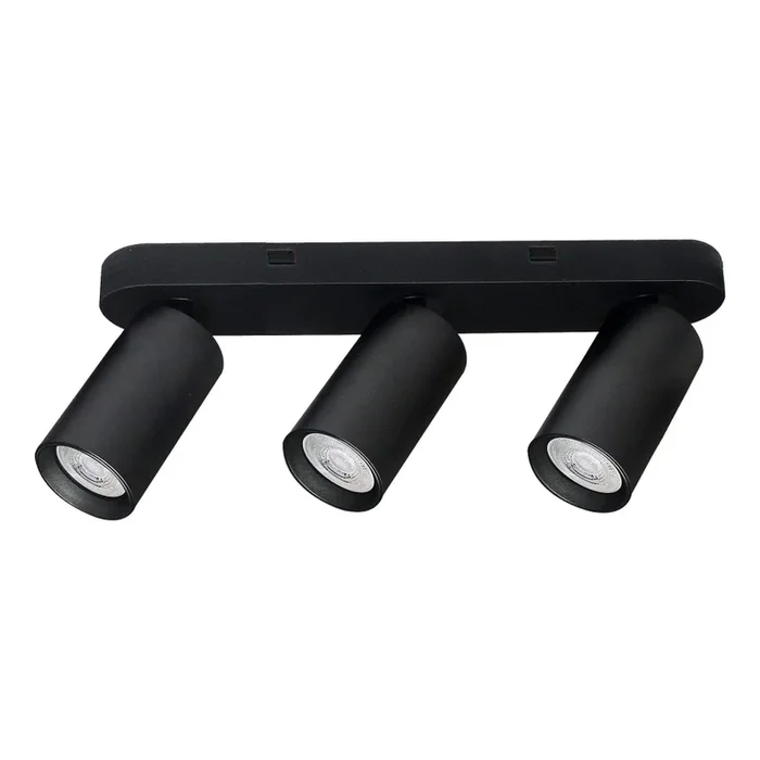 Rabalux – Lámpara de focos 3xGU10/7W/230V, negra