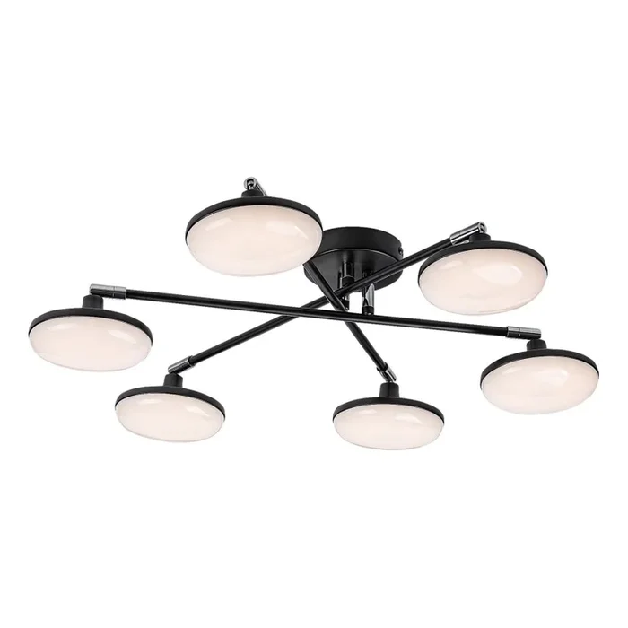 Rabalux – Lámpara de techo LED 6xLED/4W/230V 3000K negro