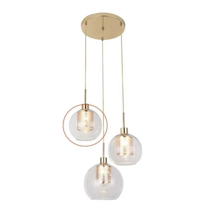 Rabalux – Pantalla de recambio diá. 19 cm transparente