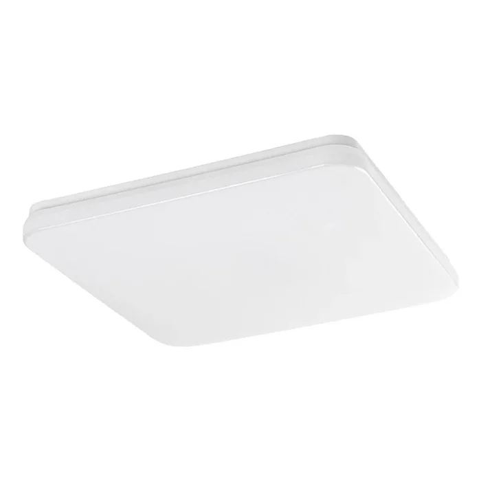 Rabalux – Plafón LED para baño con sensor, 18W, 230V, 3000K, IP44, 28,5 x 28,5 cm