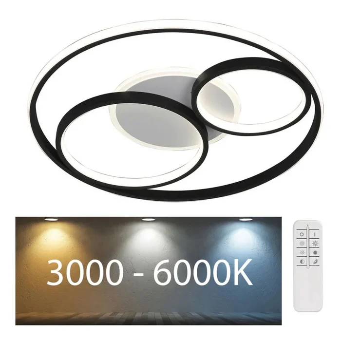 Rabalux – Plafón LED regulable LED/50W/230V 3000-6000K diá. 53 cm + control remoto