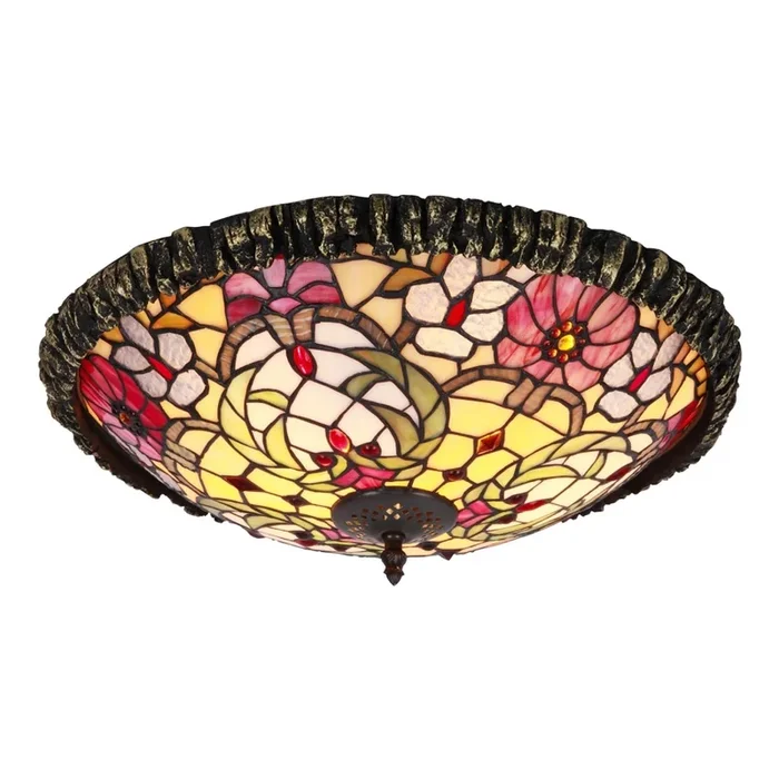 Rabalux – Tiffany Plafón de vidriera 2xE27/60W/230V