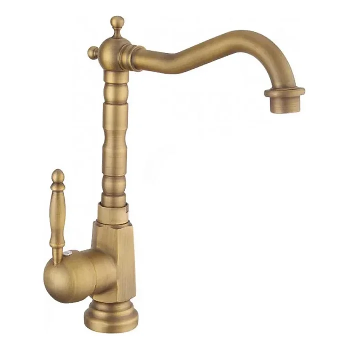 REA-B2150 – Grifo de lavabo BONA 28,5 cm, acabado en oro cepillado