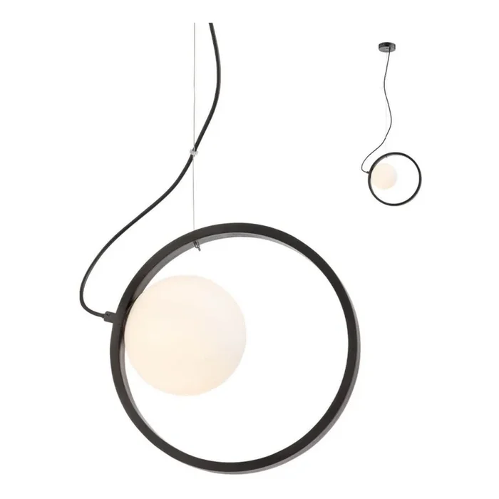 Redo 01-2320 – Lámpara colgante KLEIDI 1xE14/28W/230V diá. 27 cm negro