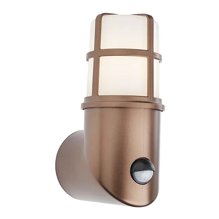 Redo 90200 – Lámpara de exterior con sensor TRITON 1xE27/28W/230V IP54 cobre