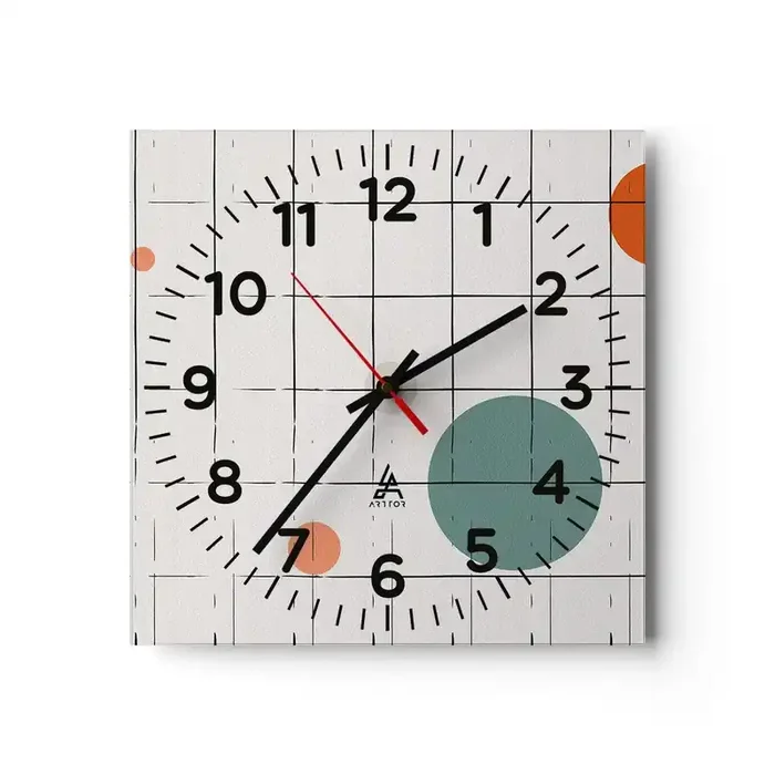 Reloj de pared – Reloj de vidrio – Atrapados. ¿Nosotros o ellos? – 40×40 cm