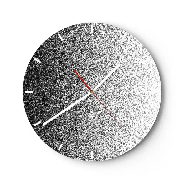 Reloj de pared – Reloj de vidrio – Hacia la luz – 40×40 cm