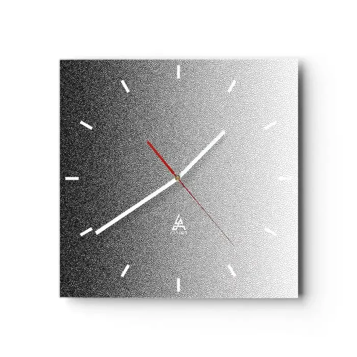 Reloj de pared – Reloj de vidrio – Hacia la luz – 40×40 cm