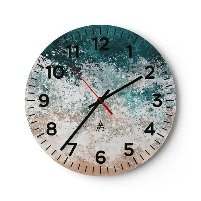 Reloj de pared – Reloj de vidrio – Historias del mar – 30×30 cm