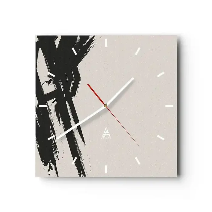 Reloj de pared – Reloj de vidrio – Impulso imparable – 40×40 cm