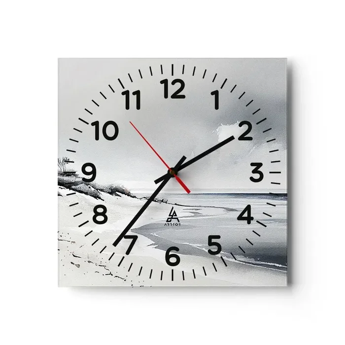 Reloj de pared – Reloj de vidrio – Juntos desde el principio de los tiempos – 40×40 cm