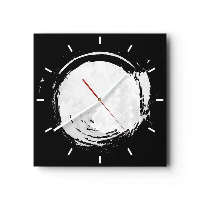 Reloj de pared – Reloj de vidrio – La buena salida – 40×40 cm