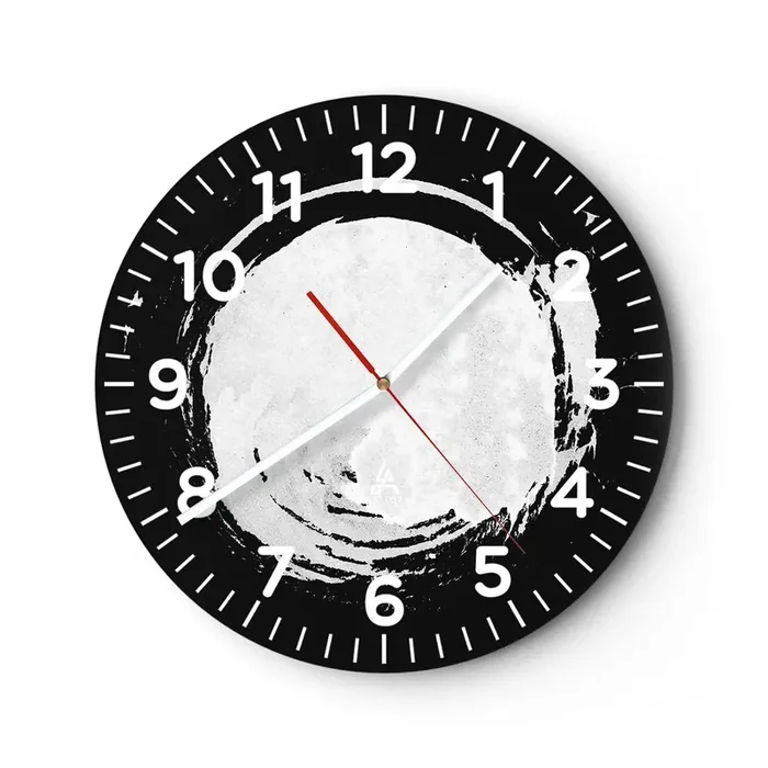 Reloj de pared – Reloj de vidrio – La buena salida – 40×40 cm