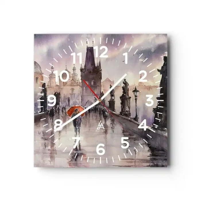 Reloj de pared – Reloj de vidrio – La gente no cambia – 30×30 cm