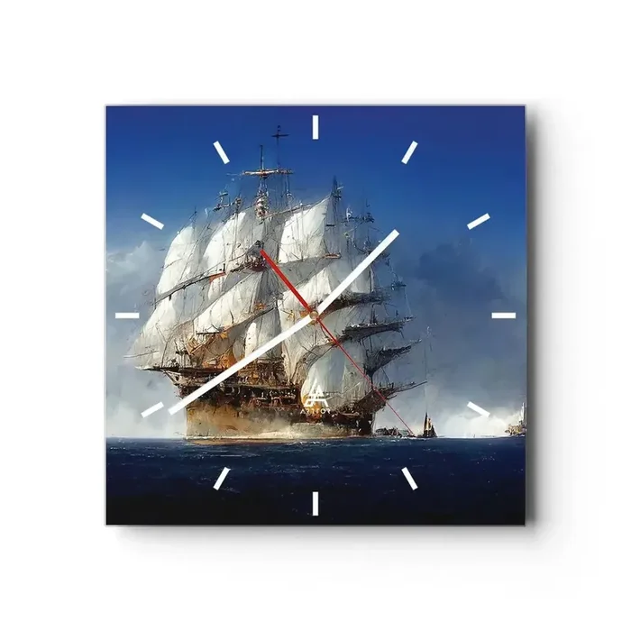 Reloj de pared – Reloj de vidrio – La gran gloria – 40×40 cm