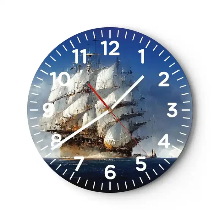 Reloj de pared – Reloj de vidrio – La gran gloria – 40×40 cm