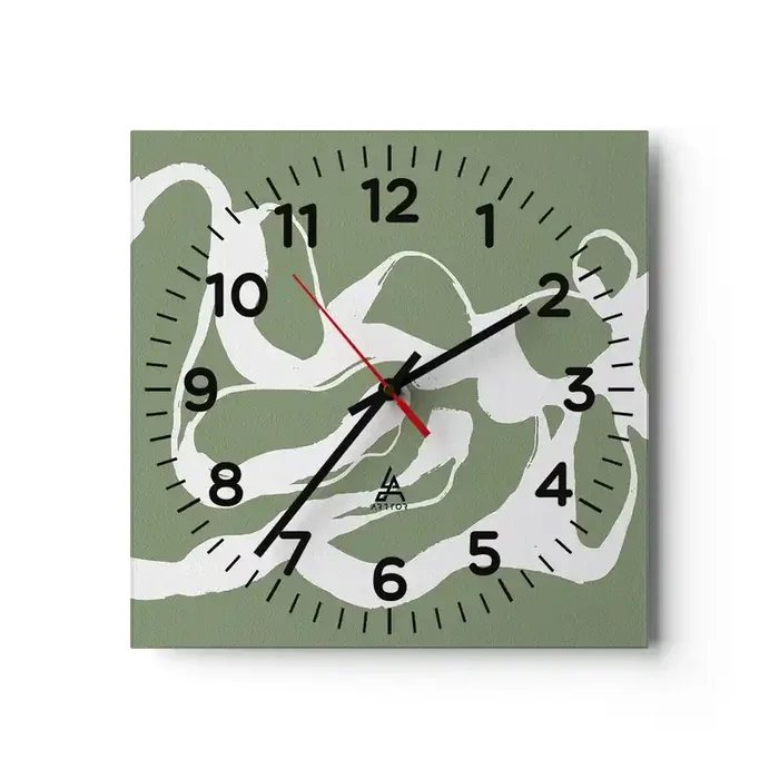 Reloj de pared – Reloj de vidrio – La llamada del espacio – 30×30 cm