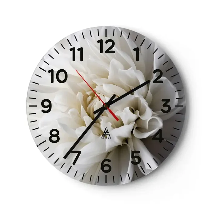 Reloj de pared – Reloj de vidrio – La novia de la mañana – 40×40 cm
