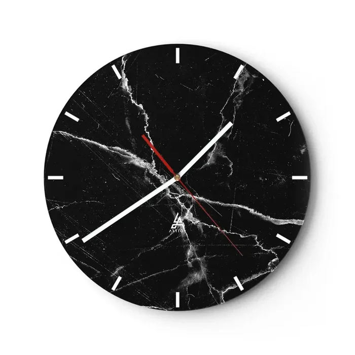 Reloj de pared – Reloj de vidrio – La vida secreta de la piedra – 40×40 cm