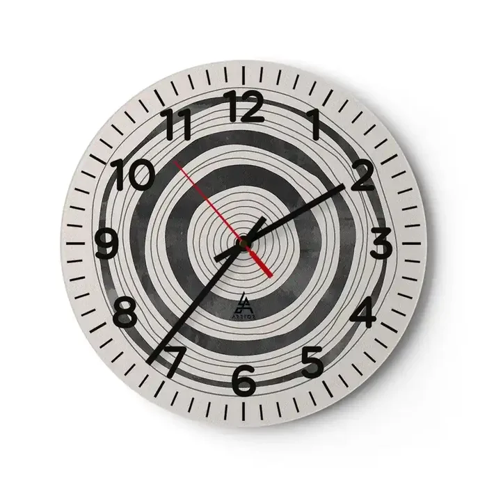 Reloj de pared – Reloj de vidrio – Lo importante es lo que hay entre medias – 30×30 cm