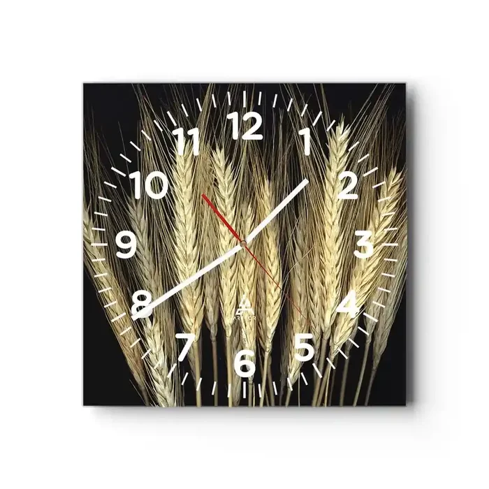 Reloj de pared – Reloj de vidrio – Magia rústica – 30×30 cm