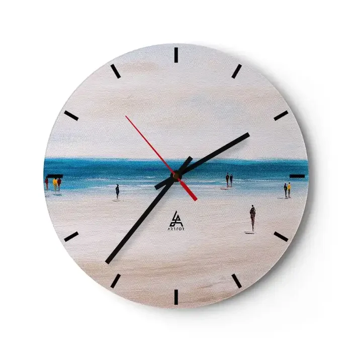Reloj de pared – Reloj de vidrio – Necesidad natural – 40×40 cm