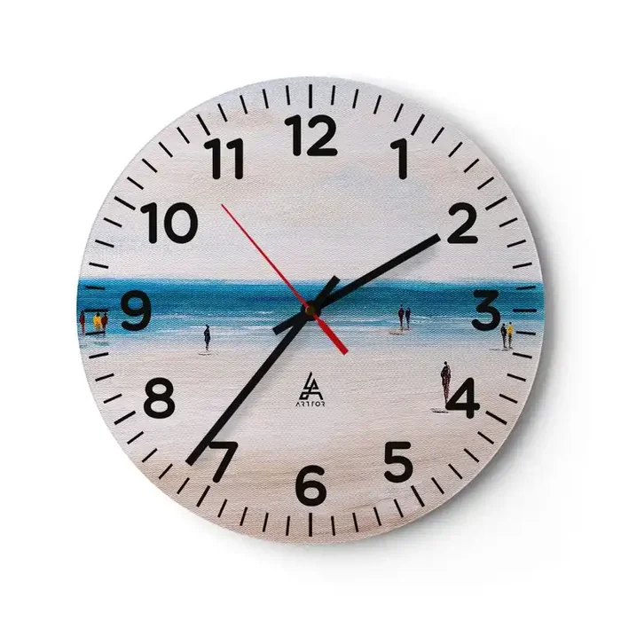 Reloj de pared – Reloj de vidrio – Necesidad natural – 40×40 cm