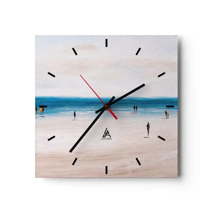 Reloj de pared – Reloj de vidrio – Necesidad natural – 40×40 cm