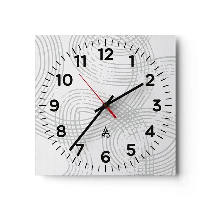 Reloj de pared – Reloj de vidrio – No hay camino recto – 40×40 cm