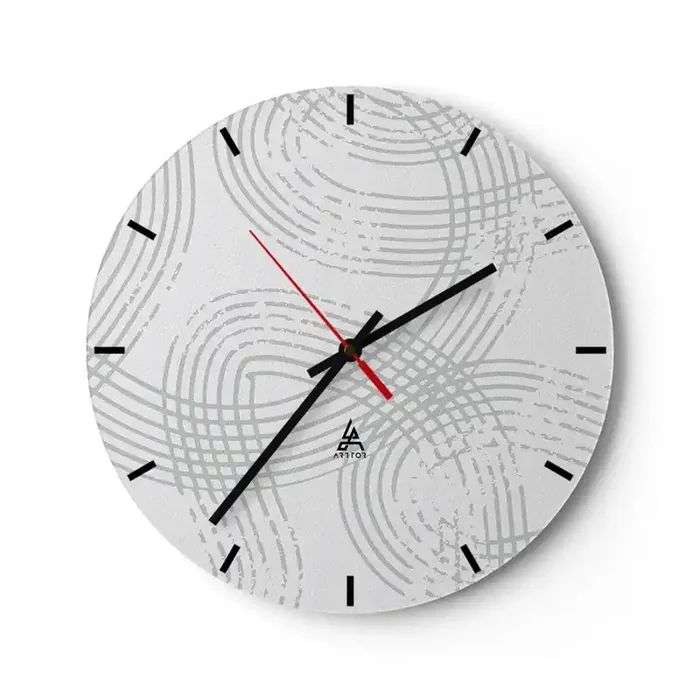 Reloj de pared – Reloj de vidrio – No hay camino recto – 40×40 cm