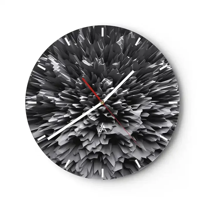 Reloj de pared – Reloj de vidrio – No puede ser más afilado – 40×40 cm