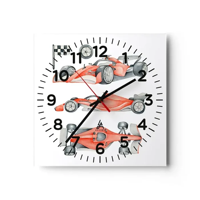 Reloj de pared – Reloj de vidrio – Para alcanzar un sueño – 30×30 cm