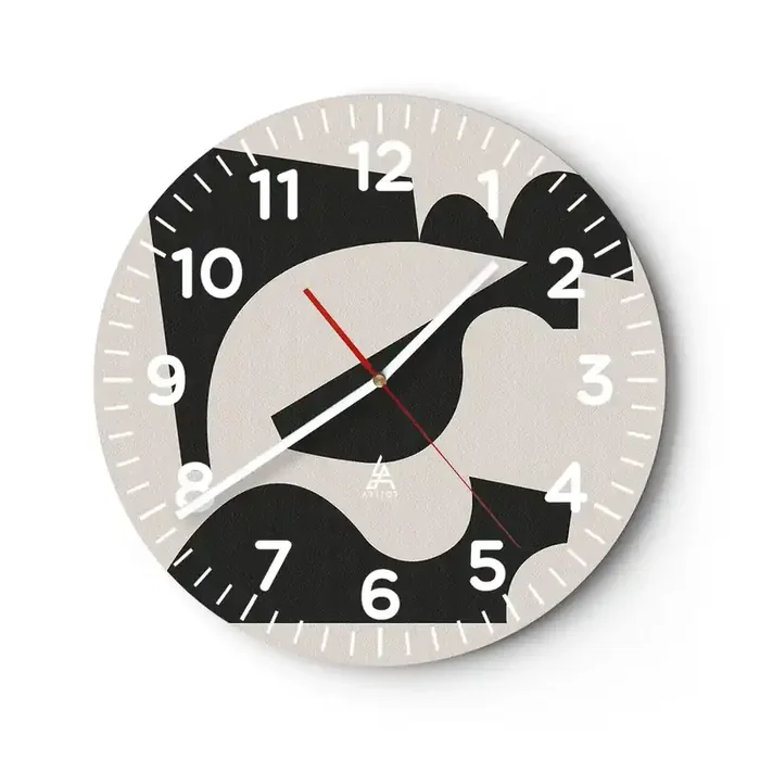 Reloj de pared – Reloj de vidrio – Para automontaje – 30×30 cm