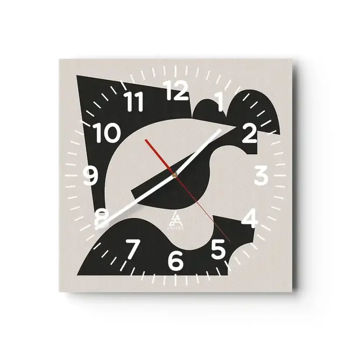 Reloj de pared – Reloj de vidrio – Para automontaje – 40×40 cm