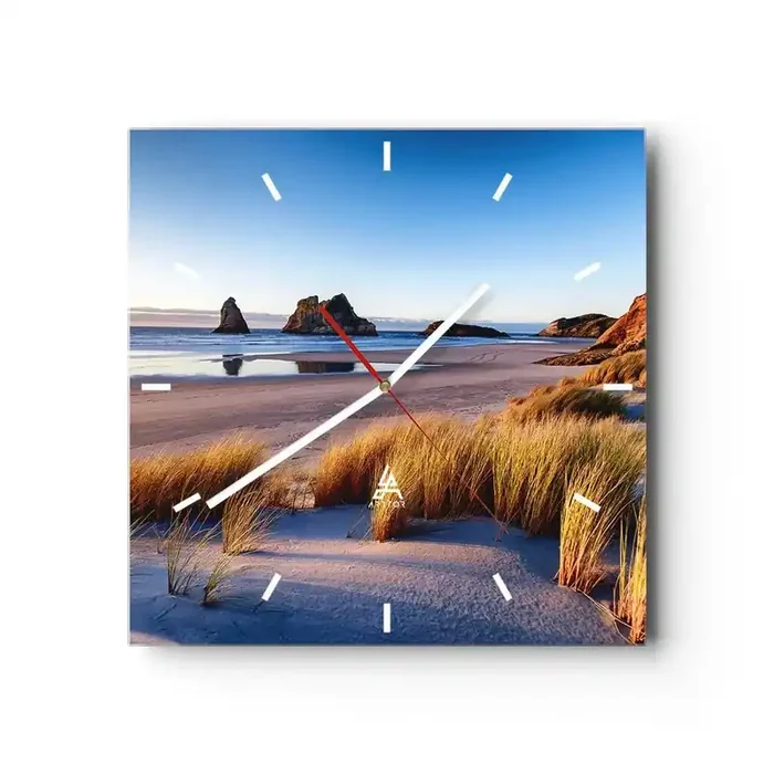 Reloj de pared – Reloj de vidrio – Para buscadores de tranquilidad – 40×40 cm