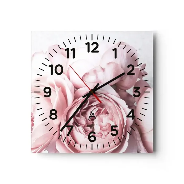 Reloj de pared – Reloj de vidrio – Para los románticos – 40×40 cm