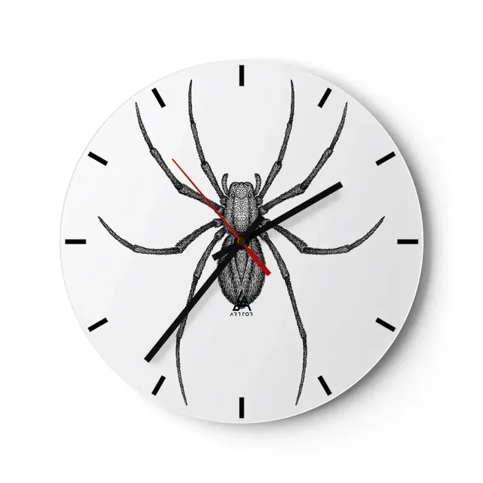 Reloj de pared – Reloj de vidrio – Precisión inquietante – 40×40 cm