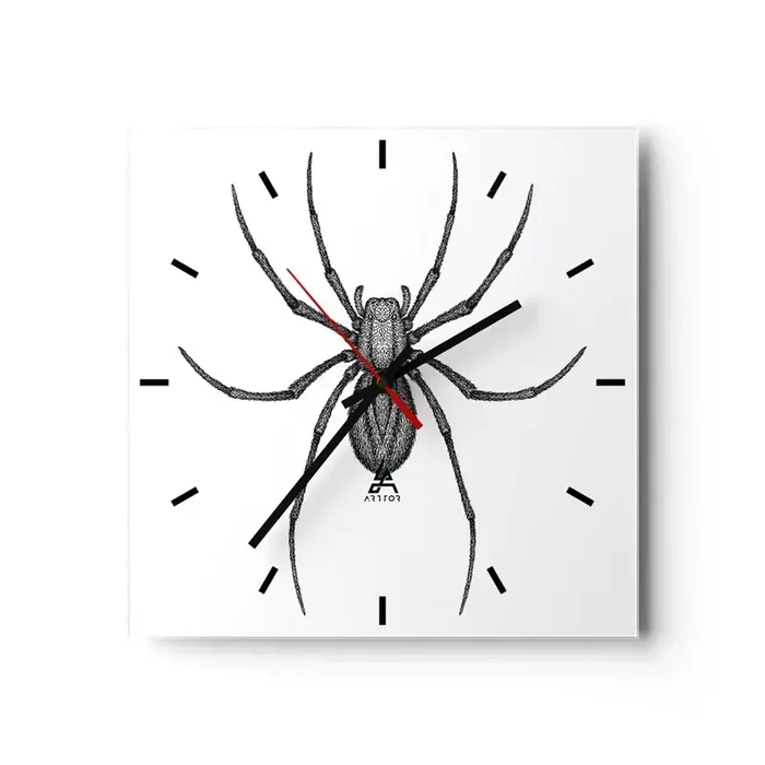Reloj de pared – Reloj de vidrio – Precisión inquietante – 40×40 cm