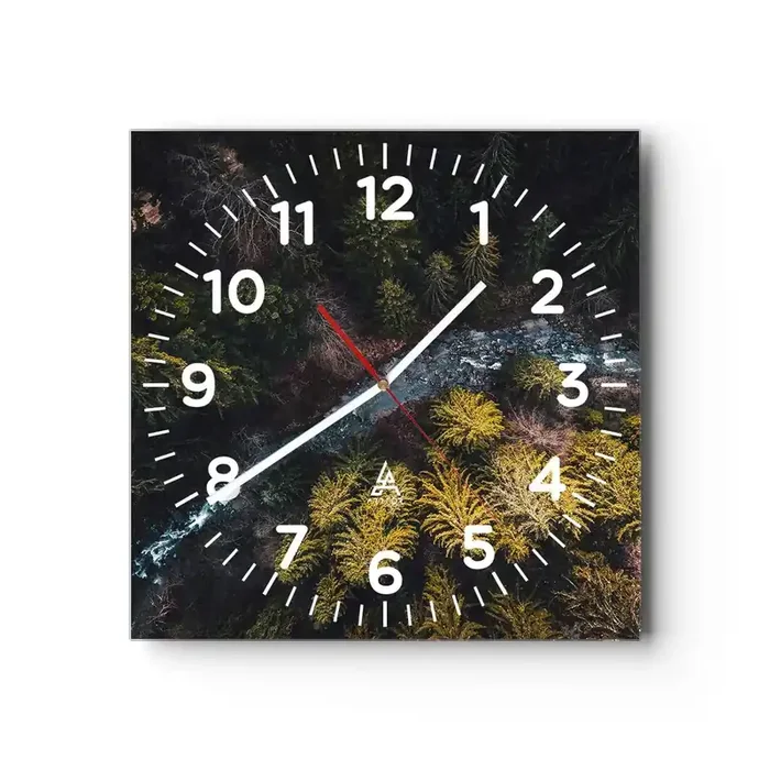 Reloj de pared – Reloj de vidrio – Rápido, cada vez más rápido – 30×30 cm