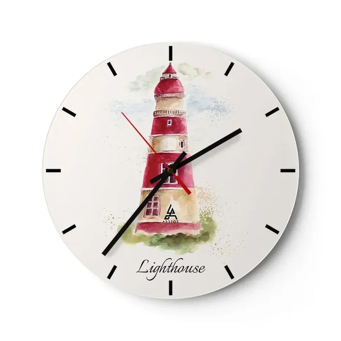 Reloj de pared – Reloj de vidrio – Siempre observando – 40×40 cm