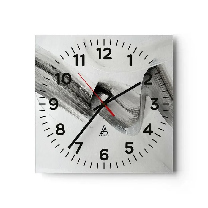 Reloj de pared – Reloj de vidrio – Solo por diversión – 40×40 cm