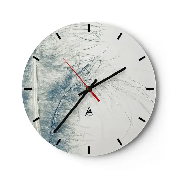 Reloj de pared – Reloj de vidrio – Susurro de la naturaleza – 40×40 cm