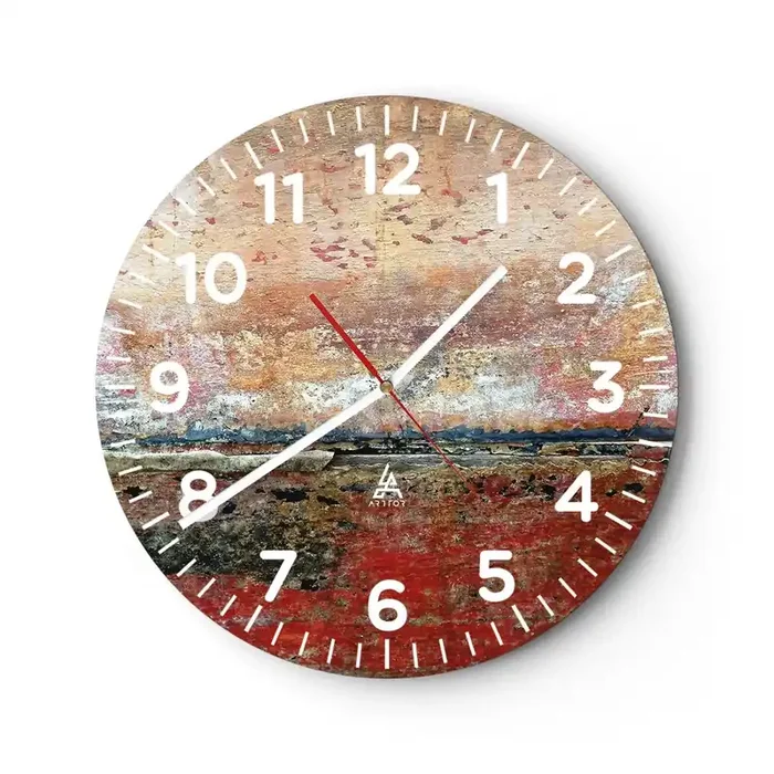 Reloj de pared – Reloj de vidrio – Tal vez sea el mar – 40×40 cm
